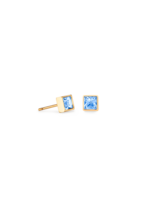Coeur de Lion COEUR DE LION Brilliant Square stud earrings gold-coloured pale blue 0501/21-0755