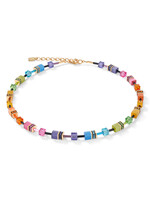 Coeur de Lion COEUR DE LION GeoCUBE® Halskette Rainbow goldfarben 2838/10-1573