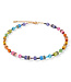 COEUR DE LION GeoCUBE® collier Rainbow goudkleurig 2838/10-1573