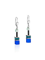 Coeur de Lion COEUR DE LION GeoCUBE® Ohrringe blau-grün 2838/20-0705