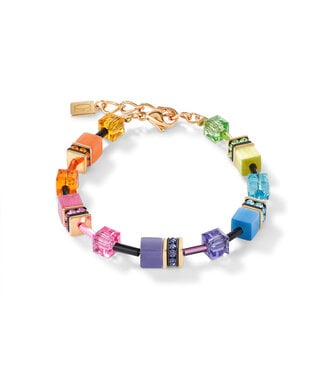 COEUR DE LION GeoCUBE® bracelet Rainbow gold-coloured 2838/30-1573