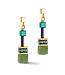 COEUR DE LION GeoCUBE® Iconic Precious earrings green 4905/21-0500