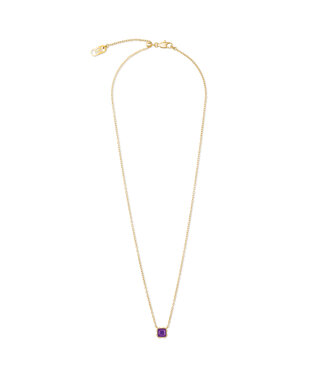 COEUR DE LION Birthstone February necklace sugilite 1301/10-0800