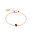 COEUR DE LION Birthstone januari armband rode agaat 1301/30-0300