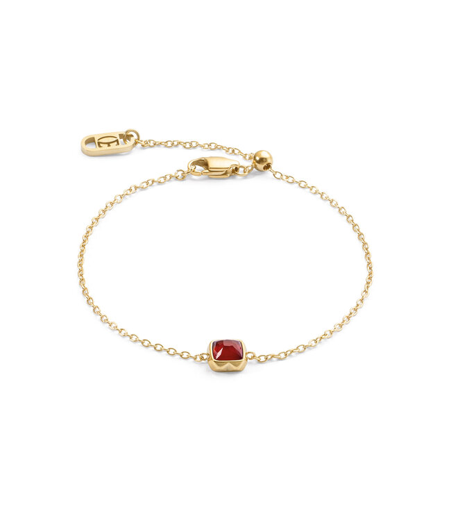 COEUR DE LION Birthstone Januar Armband roter Achat 1301/30-0300