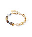 COEUR DE LION GeoCUBE® Chunky Chain armband bruin 4524/30-1116