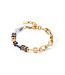 COEUR DE LION GeoCUBE® Chunky Chain armband bruin 4524/30-1116