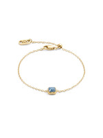 Coeur de Lion COEUR DE LION Birthstone maart armband blauwe aventurijn 1301/30-0700