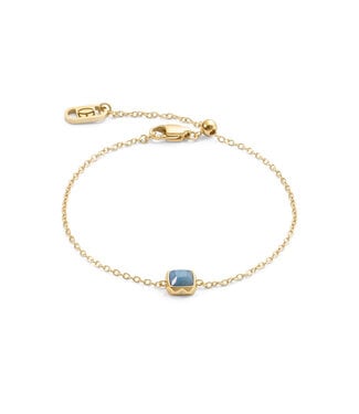 COEUR DE LION Birthstone maart armband blauwe aventurijn 1301/30-0700
