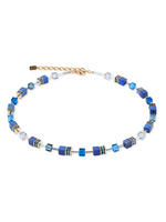 Coeur de Lion COEUR DE LION GeoCUBE® Iconic Precious collier blauw 4905/10-0700