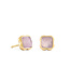COEUR DE LION Birthstone Oktober Ohrstecker Rosenquarz goldfarben 1301/21-1920
