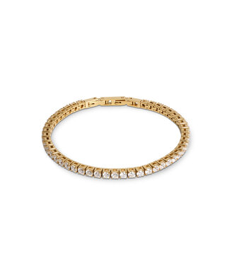 COEUR DE LION Tennisarmband goldfarben kristall 0600/30-1816