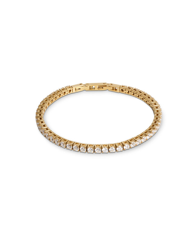 COEUR DE LION Tennisarmband goldfarben kristall 0600/30-1816