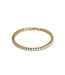 COEUR DE LION Tennis bracelet gold-coloured crystal 0600/30-1816