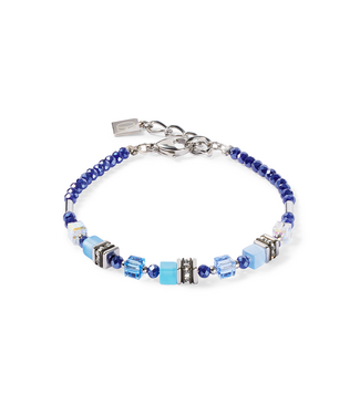 COEUR DE LION Mini Cubes bracelet blue 4565/30-0700