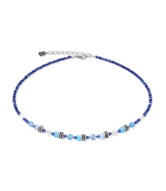 COEUR DE LION Mini Cubes collier blauw 4565/10-0700
