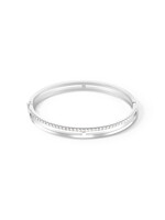Coeur de Lion COEUR DE LION Eternal Unity bangle zilverkleurig kristal 19 cm 0136/32-1817