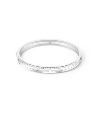 COEUR DE LION Eternal Unity Armreif silberfarben kristall 19 cm 0136/32-1817