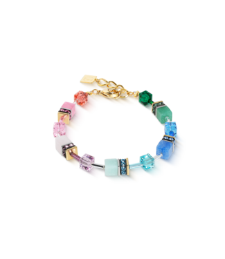 COEUR DE LION GeoCUBE® Iconic Precious armband Rainbow 4905/30-1520