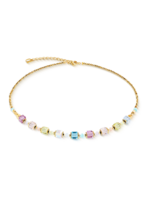 Coeur de Lion COEUR DE LION Cube Aura necklace pastel gold-coloured 2104/10-1576