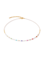Coeur de Lion COEUR DE LION Princess Pearls necklace gold-coloured rainbow 6022/10-1500