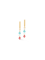 Coeur de Lion COEUR DE LION Princess Pearls earrings gold-coloured rainbow 6022/21-1500