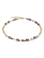 Coeur de Lion COEUR DE LION GeoCUBE® Chunky Chain necklace brown 4524/10-1116