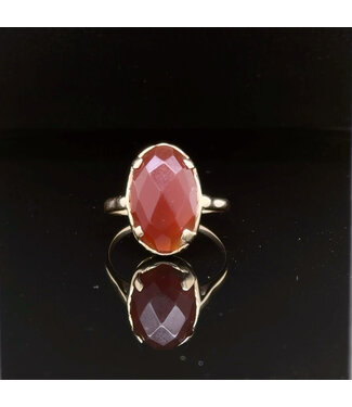 Vintage geelgouden ring 14 karaat maat 18,5