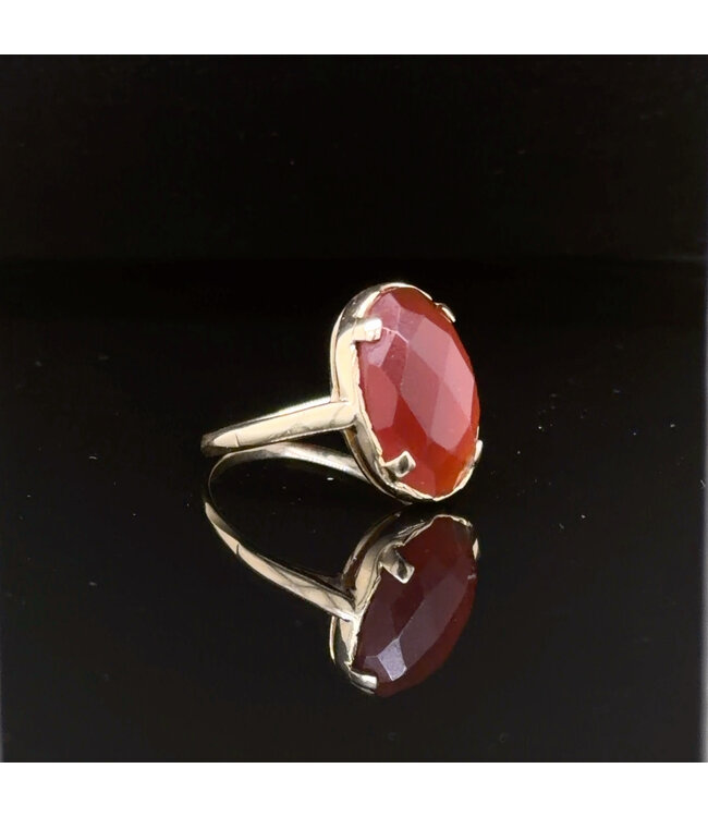 Vintage 14-karat yellow gold ring, size 18.5