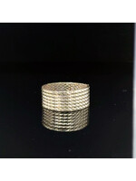 Occasions Flexible 14-karat yellow gold ring, size 17.5