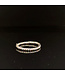 Tricolor-Gold-Designring, 14 Karat, Groesse 16,5