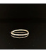 Tricolor-Gold-Designring, 14 Karat, Groesse 17