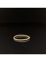 Occasions Gedraaide geelgouden ring 14 karaat maat 16