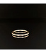 Gelbgold-Beisteckring, 18 Karat, Groesse 16,5