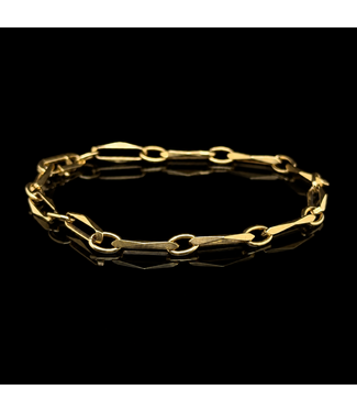 Gelbgoldarmband Close for Ever, 14 Karat, 19 cm