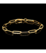 Geelgouden Close for Ever-armband 14 karaat 18,5 cm