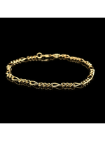 Occasions Gelbgold-Figaroarmband, 14 Karat, 19,5 cm