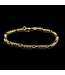14-karat yellow gold Figaro bracelet, 19.5 cm