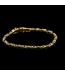 Bicolor-Goldarmband, 14 Karat, 19 cm