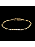 Occasions Bicolor-Goldarmband, 14 Karat, 19 cm