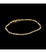 Bicolor gouden armband 14 karaat 19 cm
