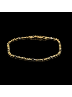 Occasions Bicolor-Goldarmband, 14 Karat, 19,5 cm