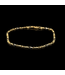 14-karat bicolour gold bracelet, 19.5 cm