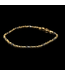 Bicolor gouden armband 14 karaat 19,5 cm