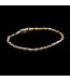 Tricolor-Goldarmband, 14 Karat, 19,5 cm