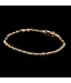 Tricolor gouden armband 14 karaat 19,5 cm