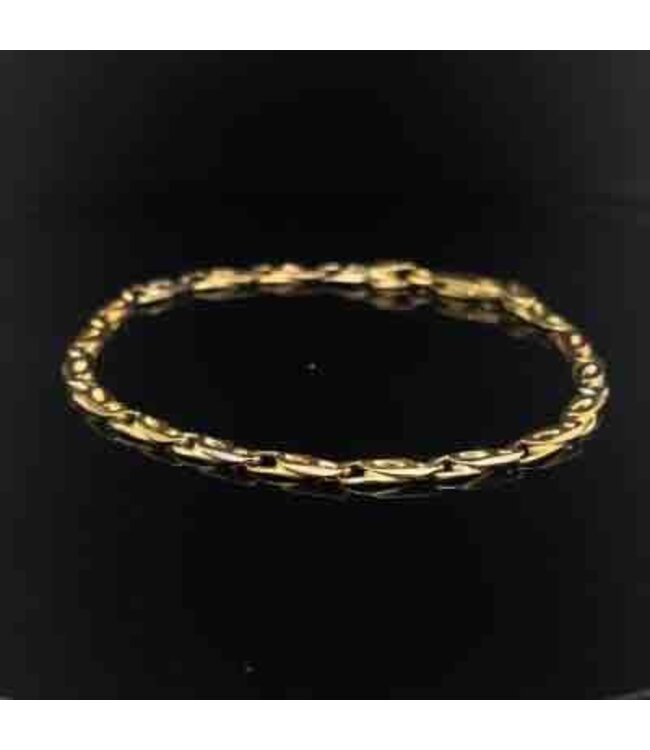 18-karat tricolour gold bracelet, 19 cm