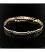 Bicolor gouden pennenarmband 14 karaat 21,5 cm