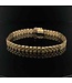 Geelgouden Rolex-stijl armband 14 karaat 18 cm
