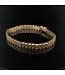 14-karat yellow gold Rolex-style bracelet, 18 cm